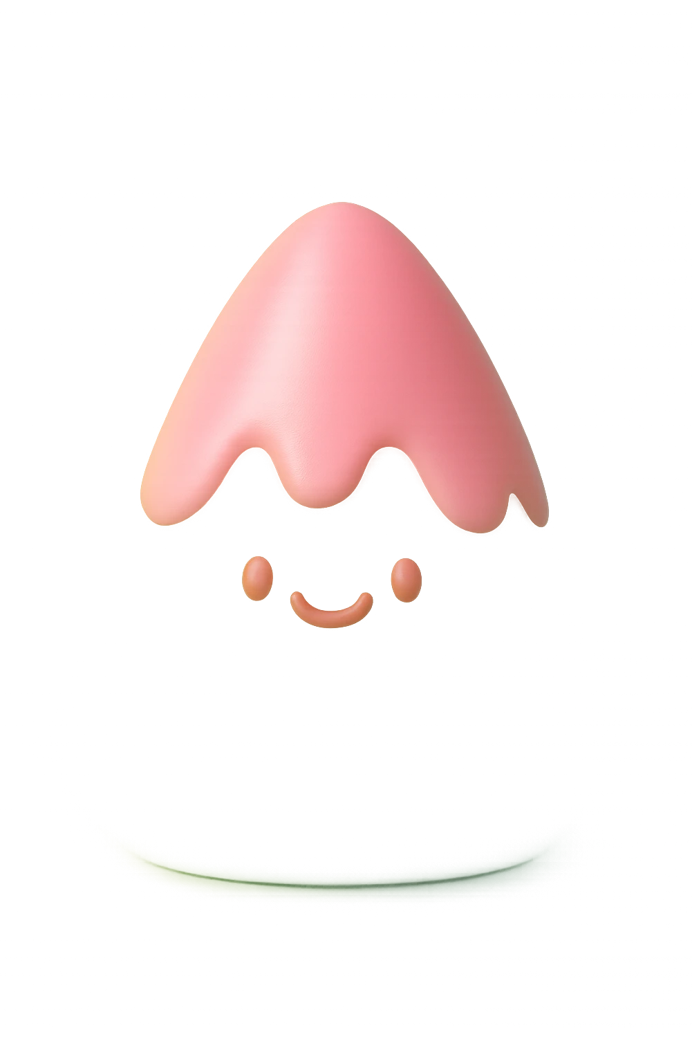 清凉的 色彩斑斓的 有细节的 日本富士山冰沙  无背景  emoji