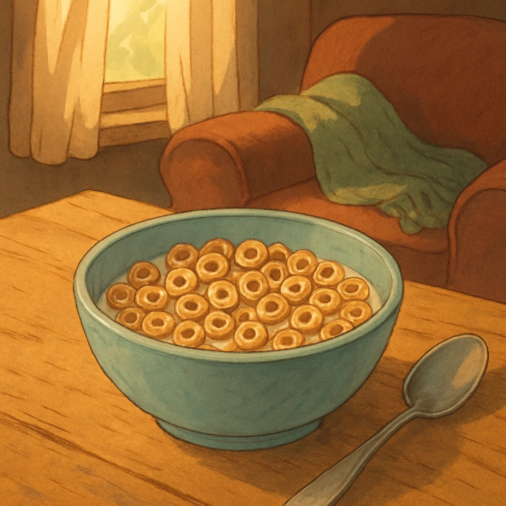 bowl of cheerios, cozy emoji