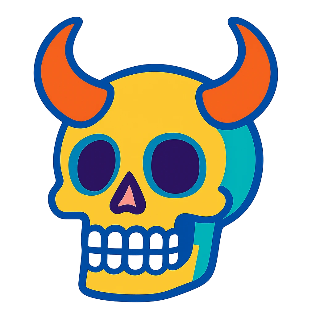 skull with horns emoji