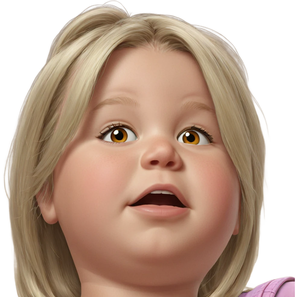 realistic portrait of girl emoji