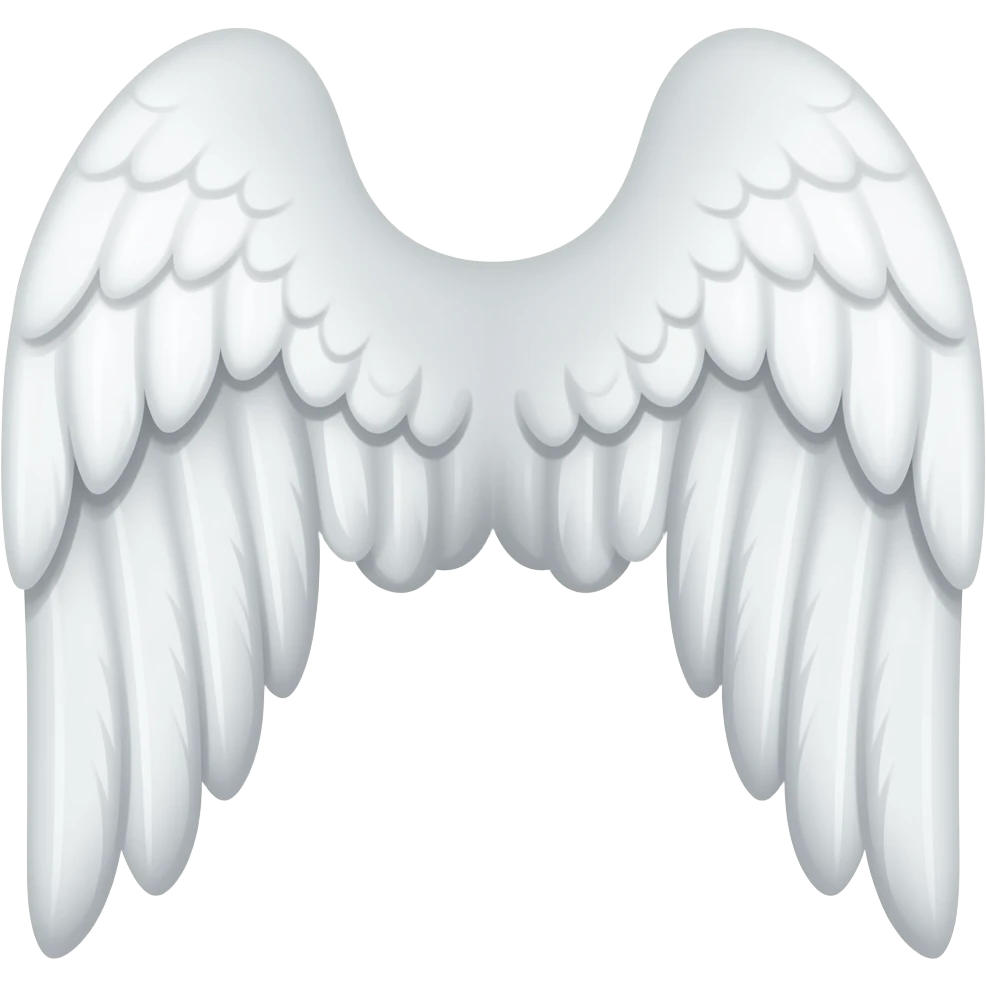 Aile droite d’un ange de l’autre coter avec seulement une aile emoji