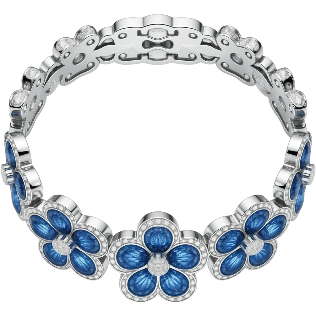Van Cleef & Arpels Five-Flower Blue Bracelet emoji