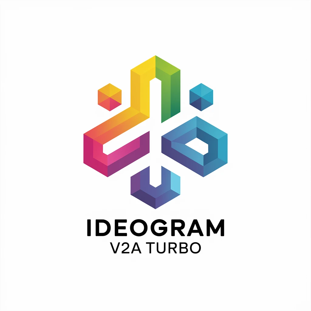 make a colorful logo of "Ideogram V2a Turbo" emoji