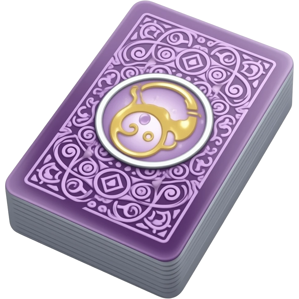 purple Tarot card deck emoji
