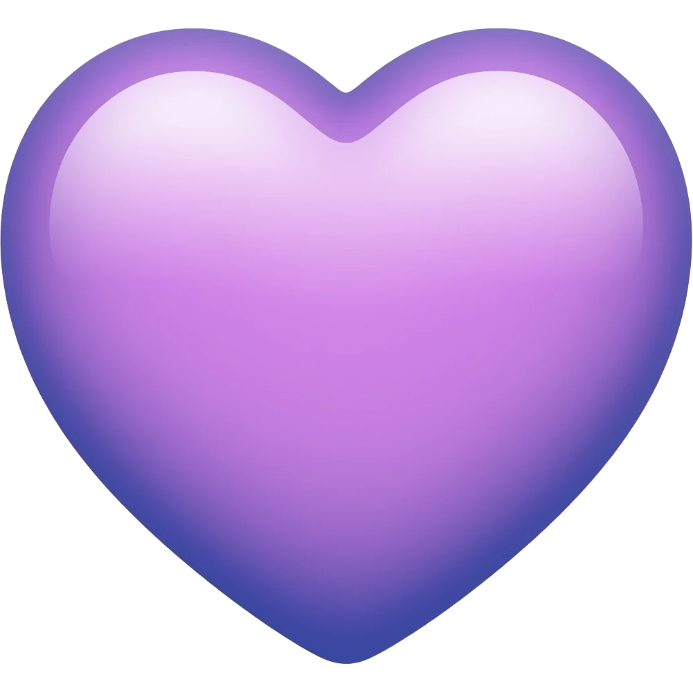 Light pink and royal blue heart emoji emoji