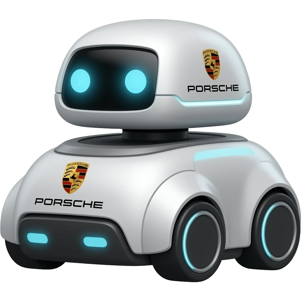 porsche delivery robot emoji