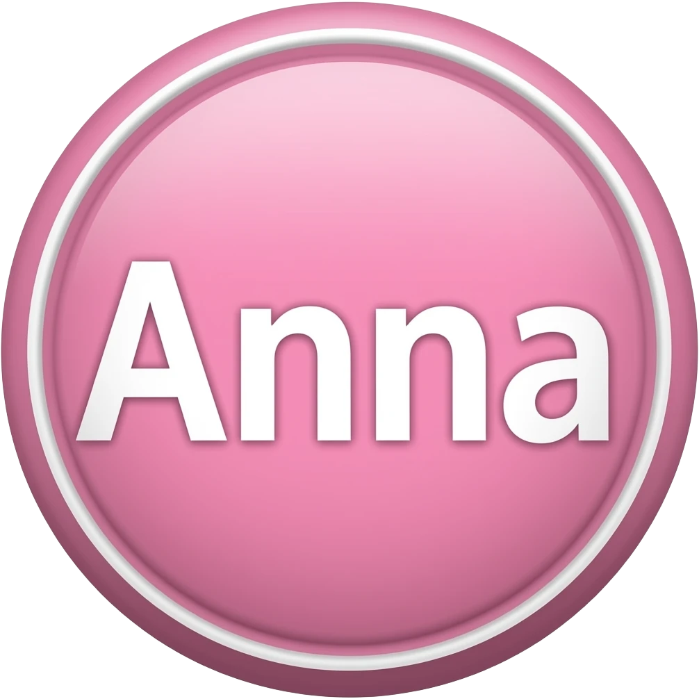 ANNA'S  BADGE PINK emoji