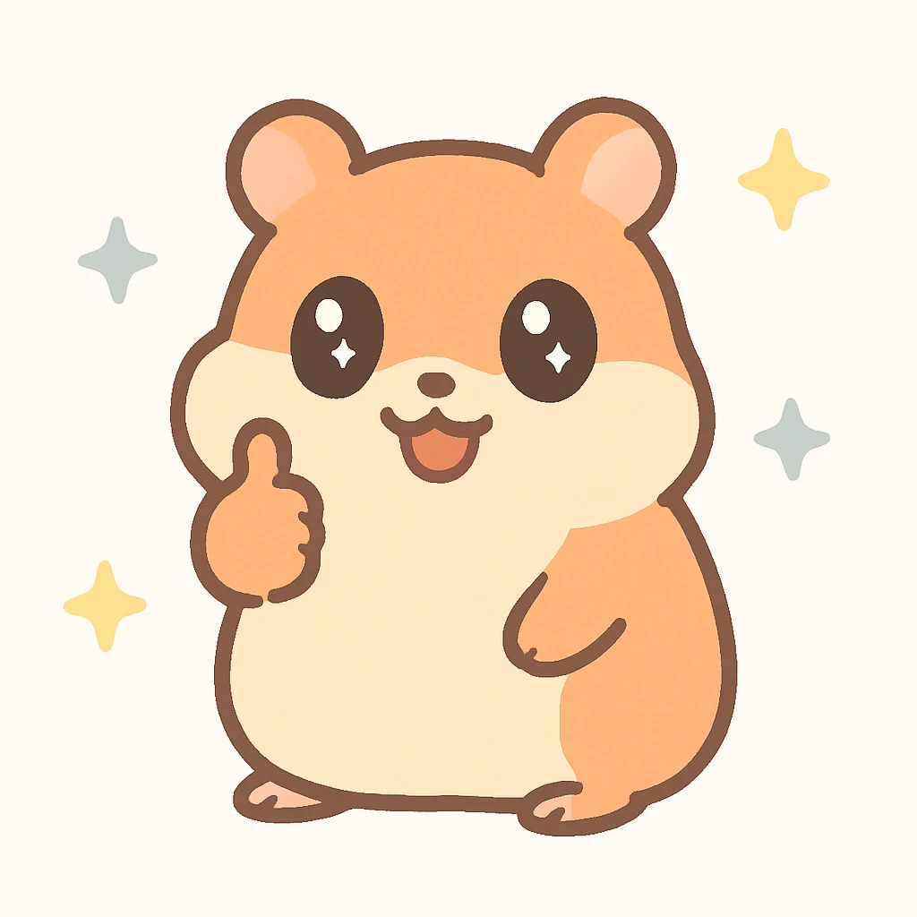 hamster giving a thumbs up emoji