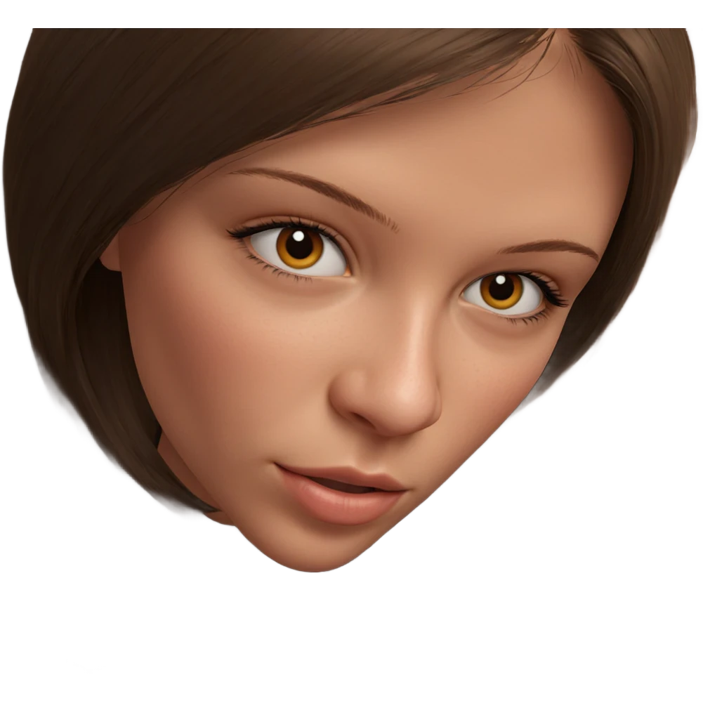 realistic portrait of girl emoji