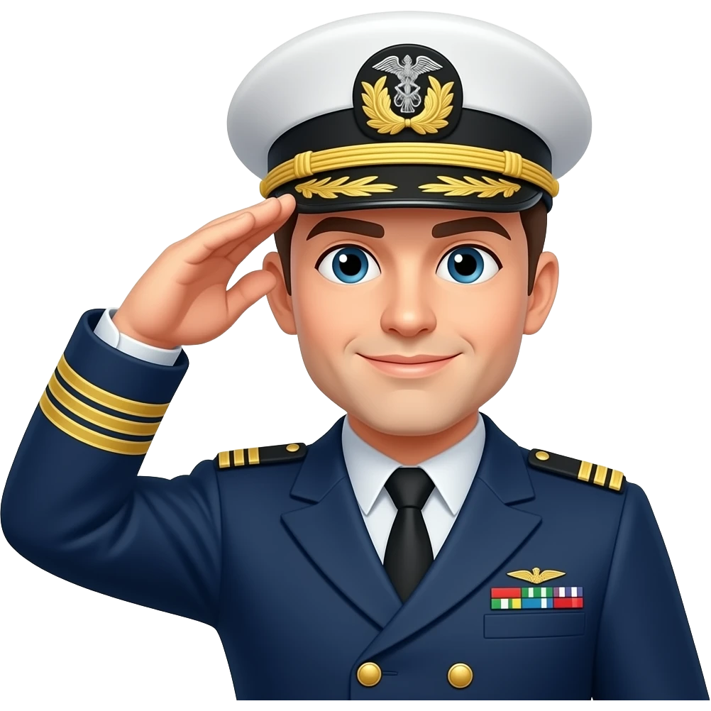 aye aye captain salute emoji