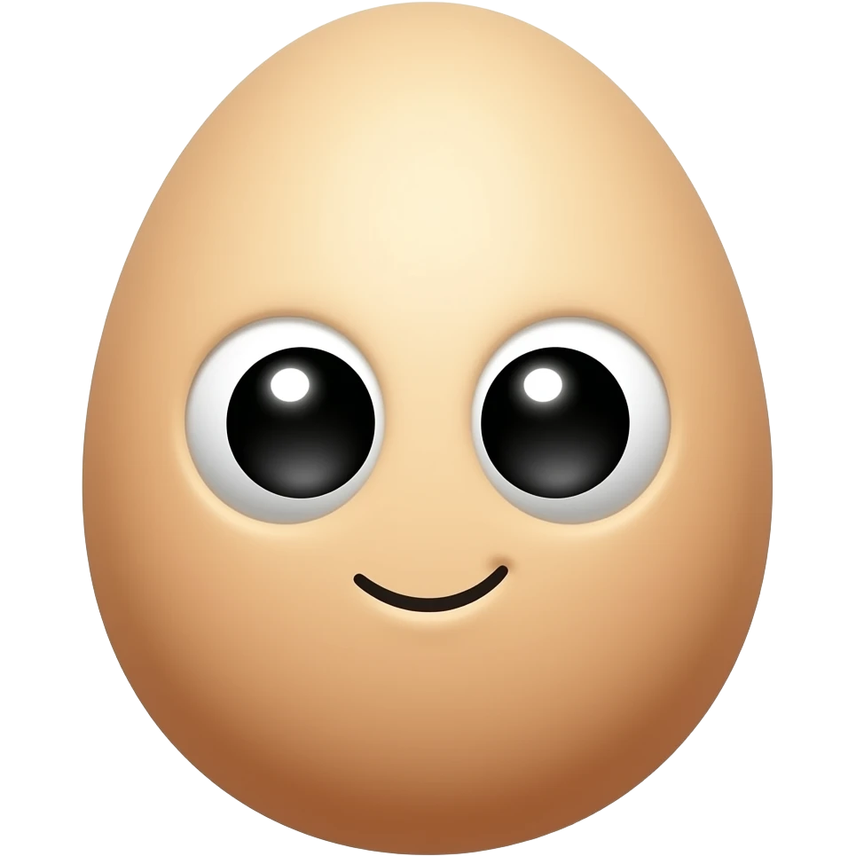 egg with eyes cute egg emoji
