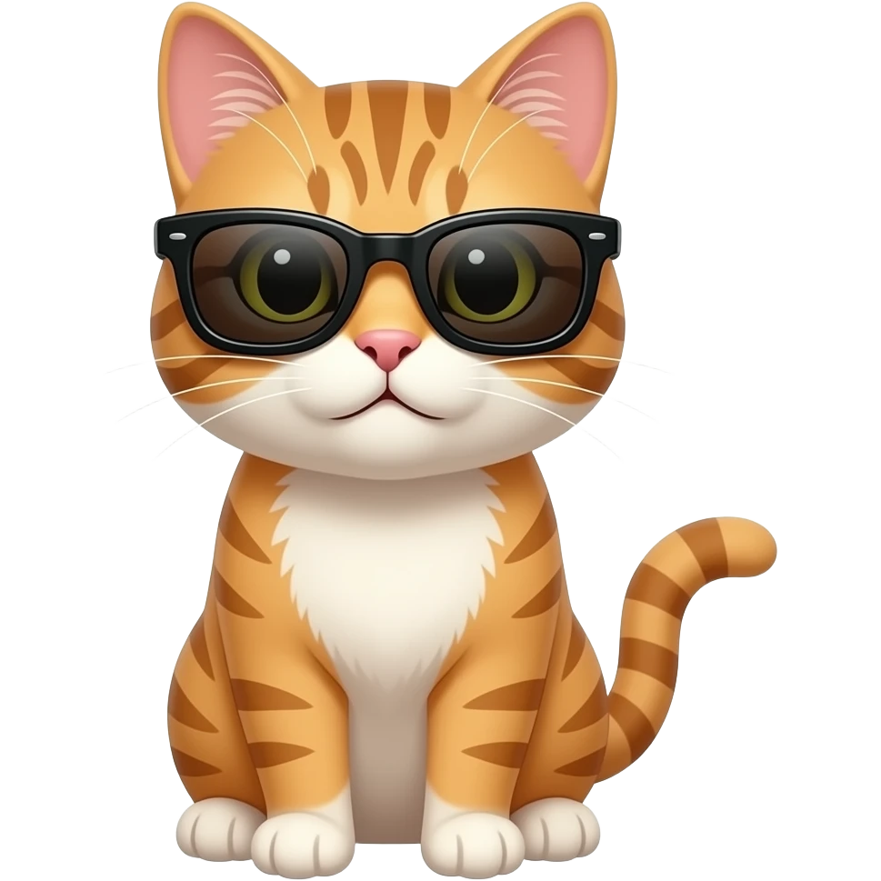 Cat wearing sunglasses emoji