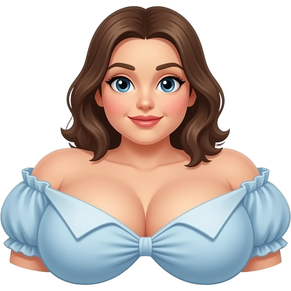 big boobies with top off emoji