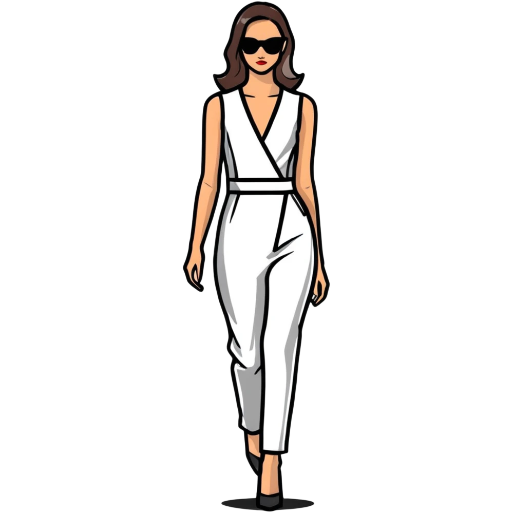 fashion runway model emoji