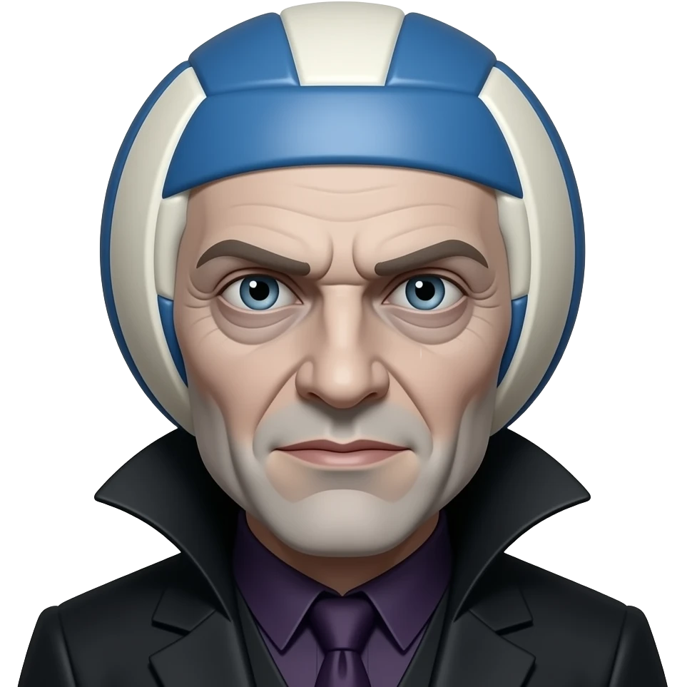 Voldemort with a volleyball for a head emoji