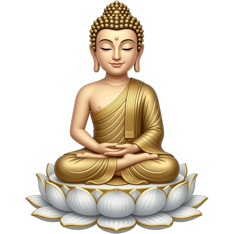 buddha doing the side eye emoji