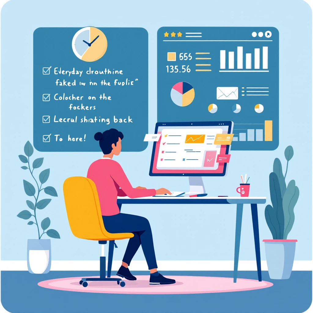 everyday routine of an online english teacher emoji