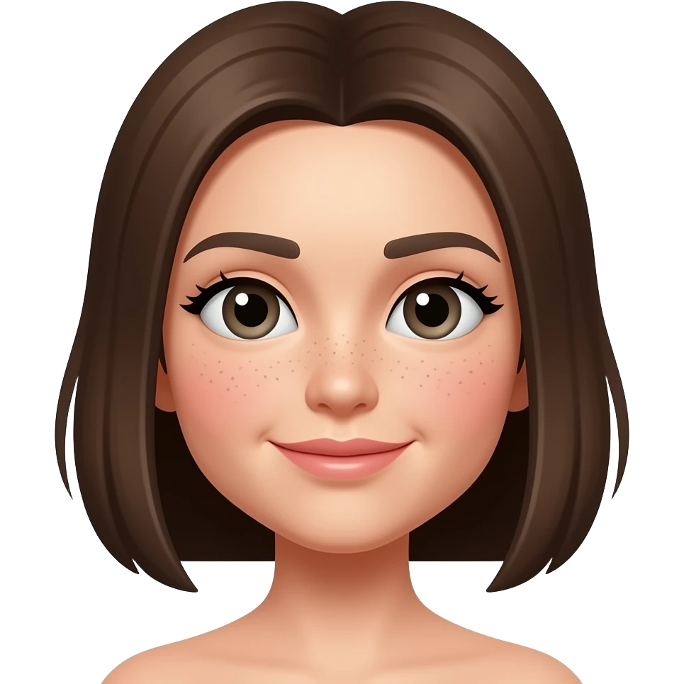 흰색얼굴의 붉은색 홍조를 하고 있는 이모티콘 emoji