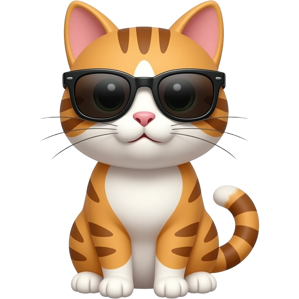 Cat wearing sunglasses emoji