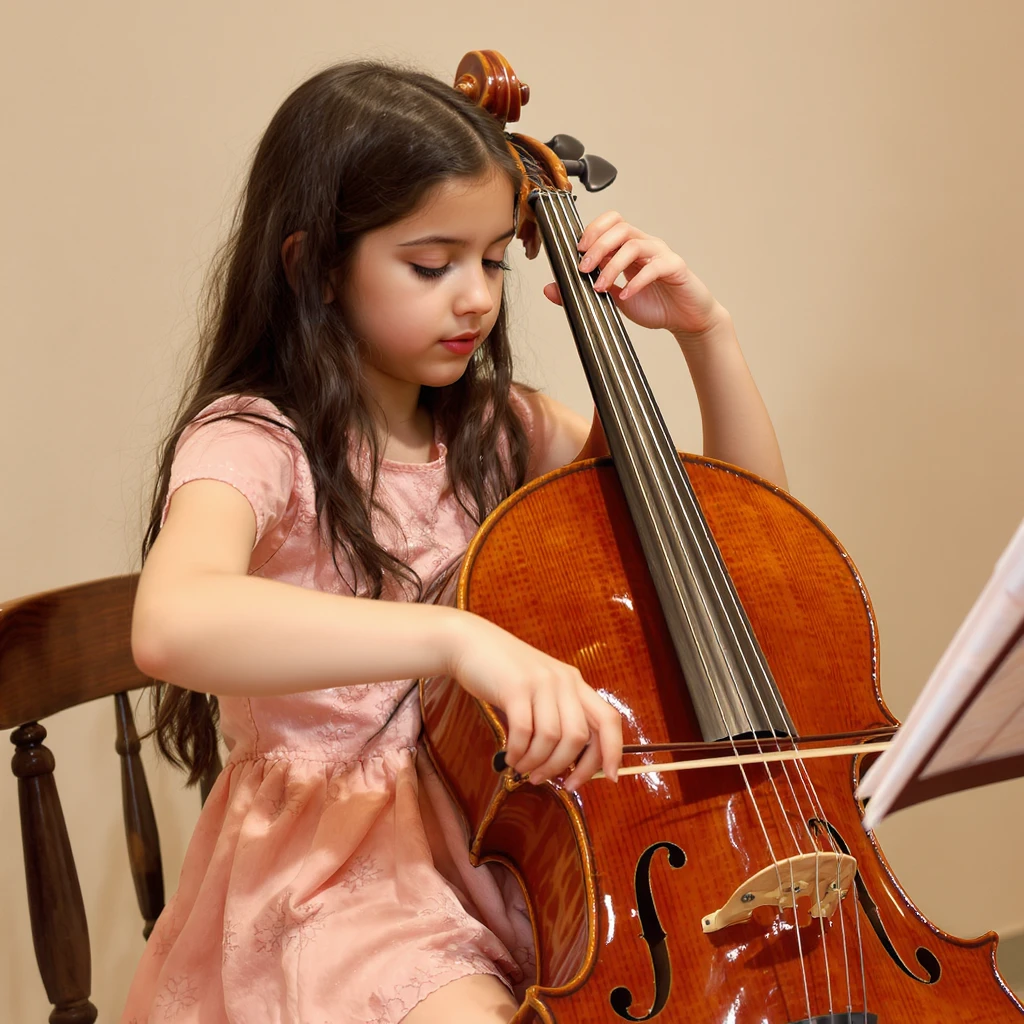 girl playing cello emoji