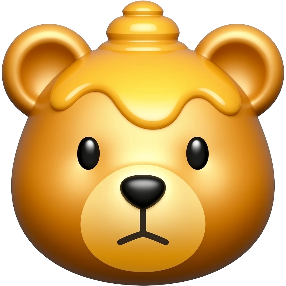 bear shaped honey bottle emoji