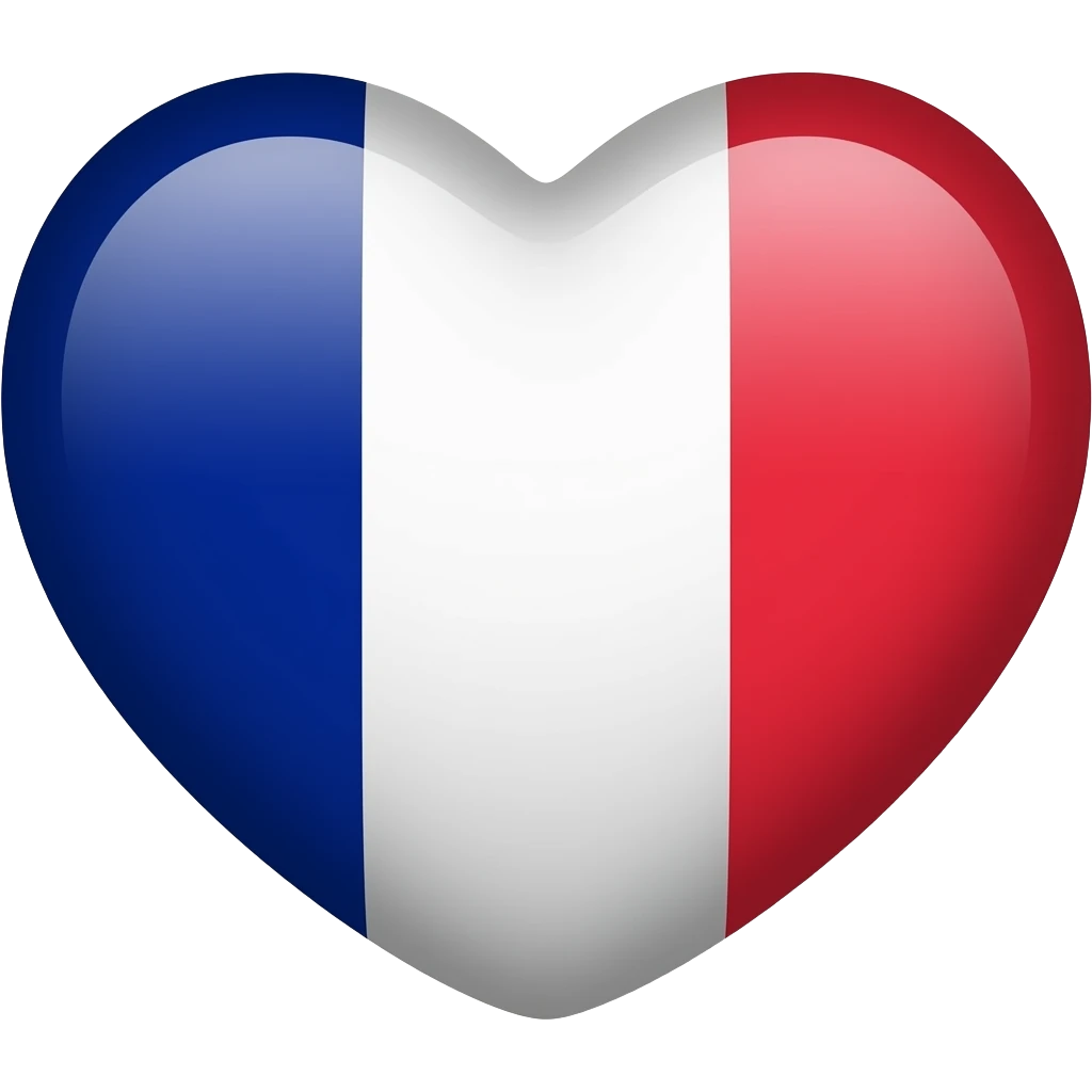 France heart flag emoji
