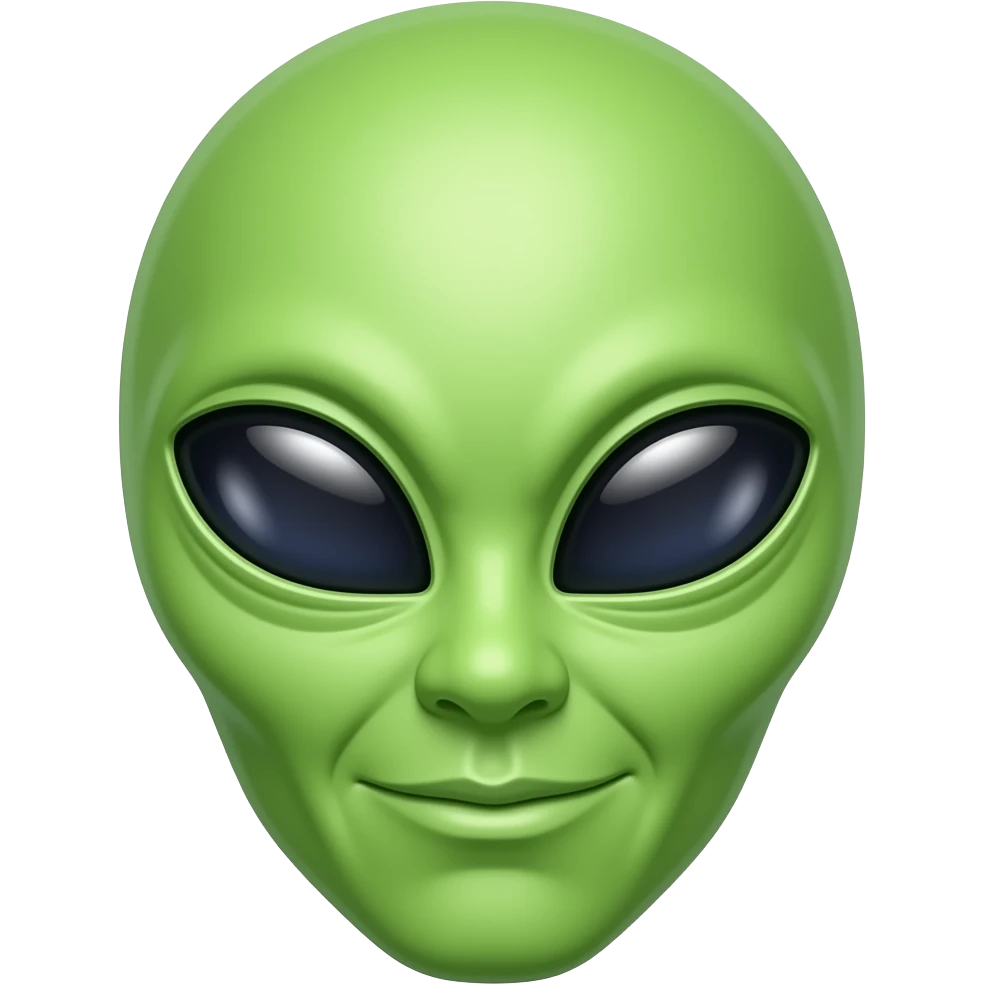 Frisky alien emoji