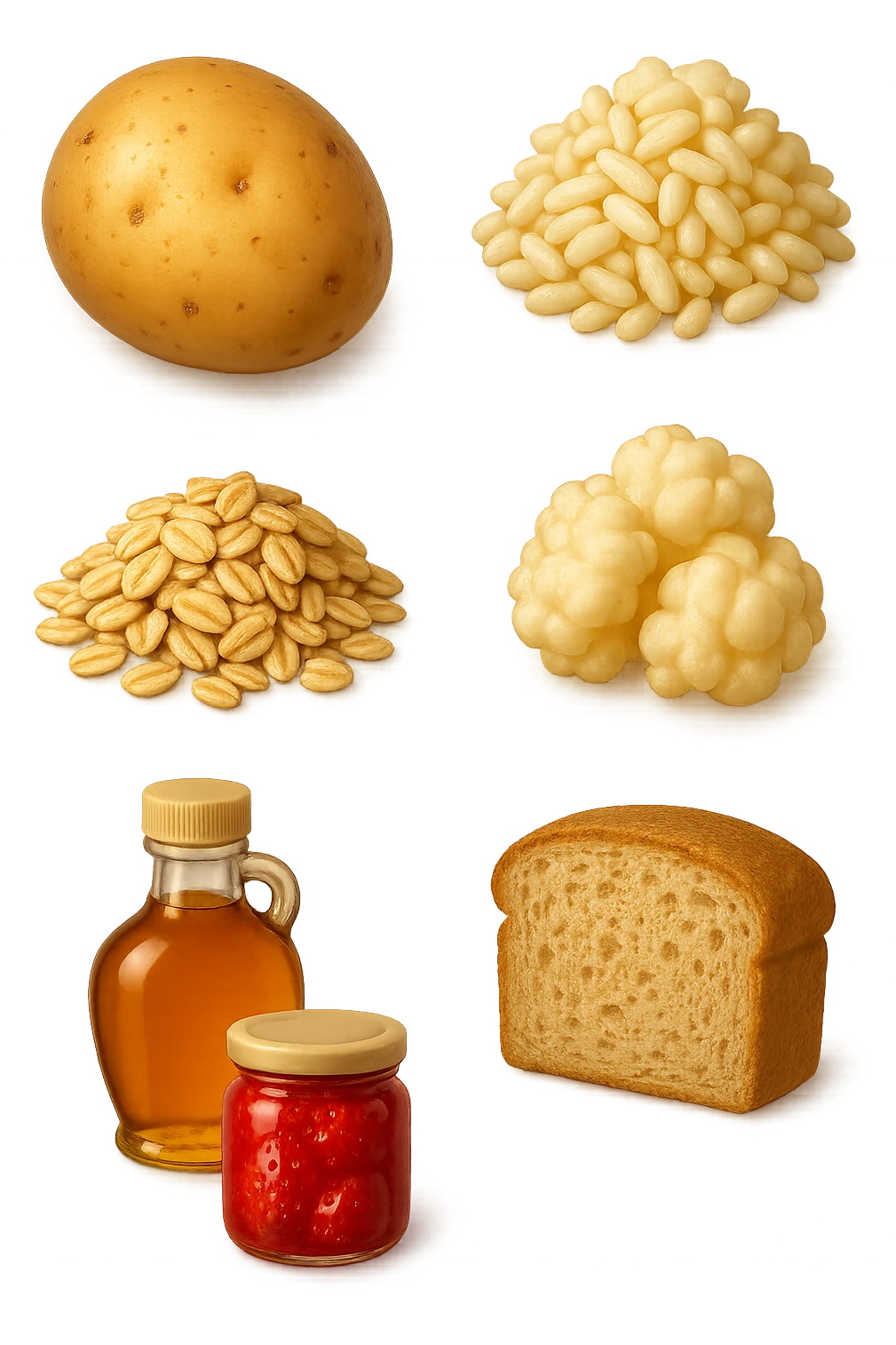 EMOJI STILE IPHONE DI Patate
Riso
Popcorn
Avena
Quinoa
Sciroppo d’acero
Marmellata di fragole
Pane di farro, fluttuano in aria REALISTICA 4K emoji