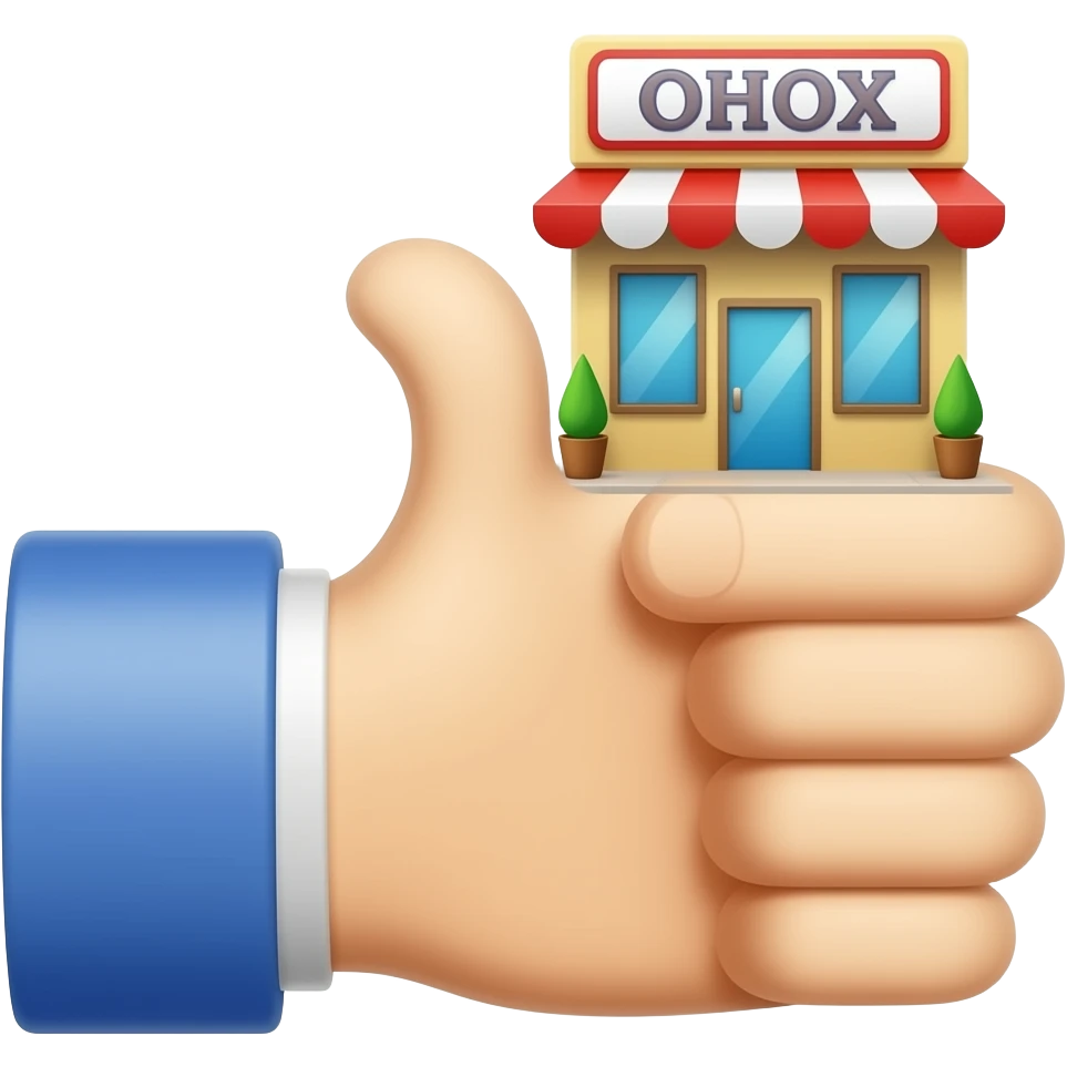 quiero un boton de like pero sosteniendo un shop emoji