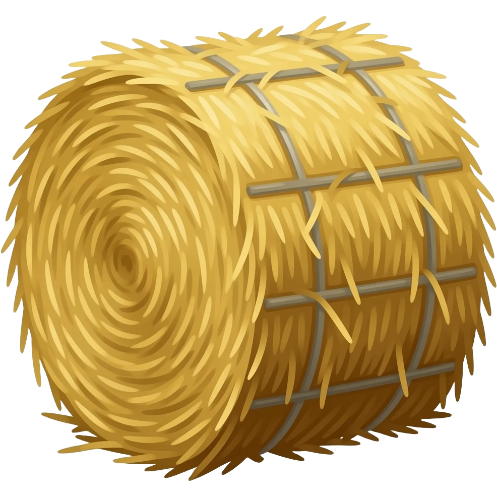 bale of Timothy hay emoji