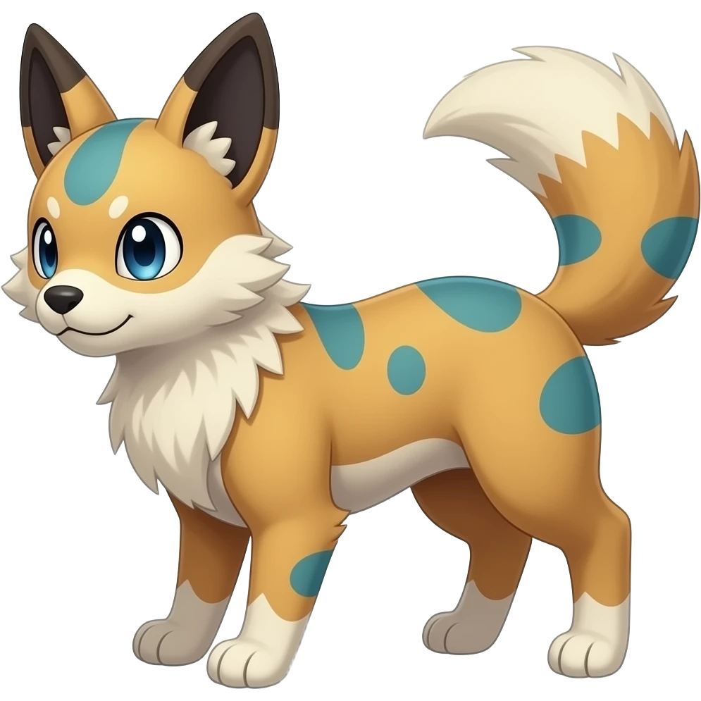Digitigrade quadrupedal Randomly marked randomly colored Absol-Furret-Genet-Purrloin-Noibat-Liepard-Skitty-hybrid emoji