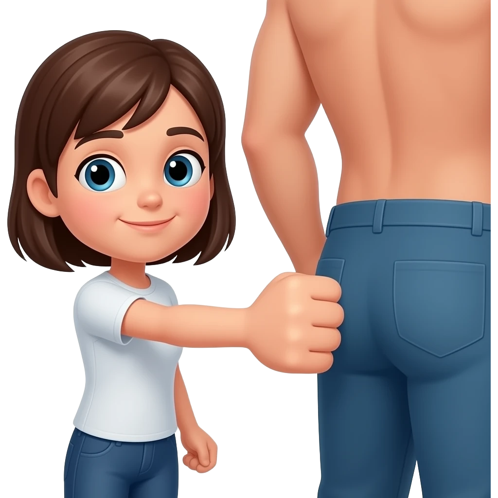 A girl fist fucking a guy in ass emoji