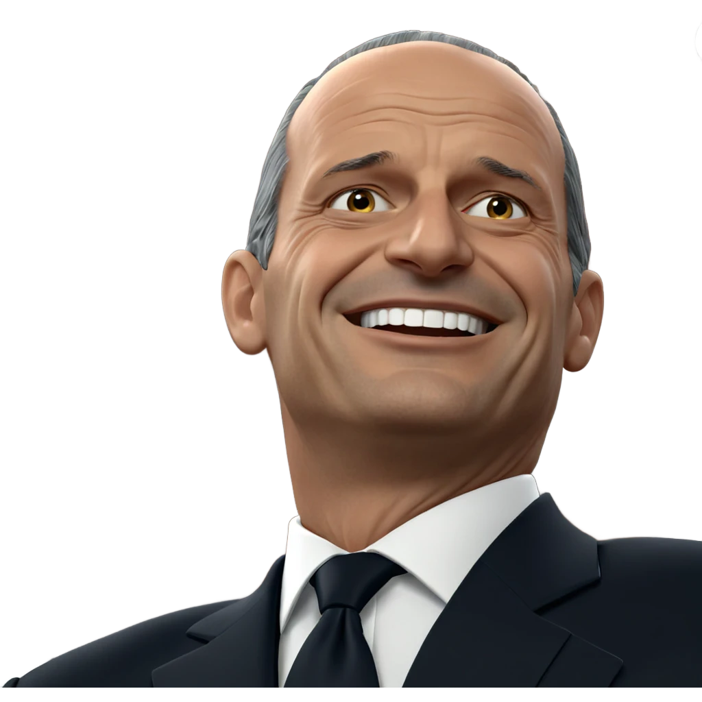 smiling old man in suit emoji