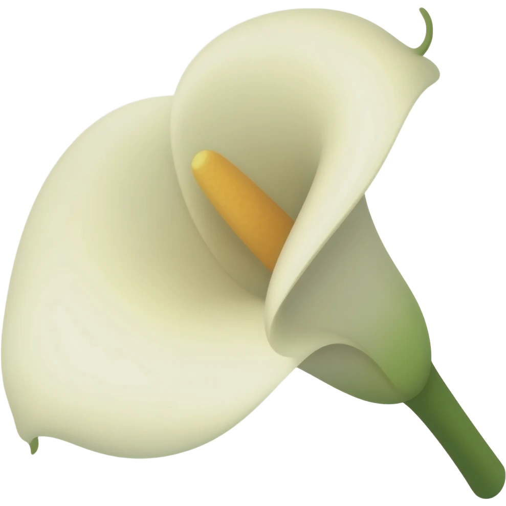 Calla lily emoji