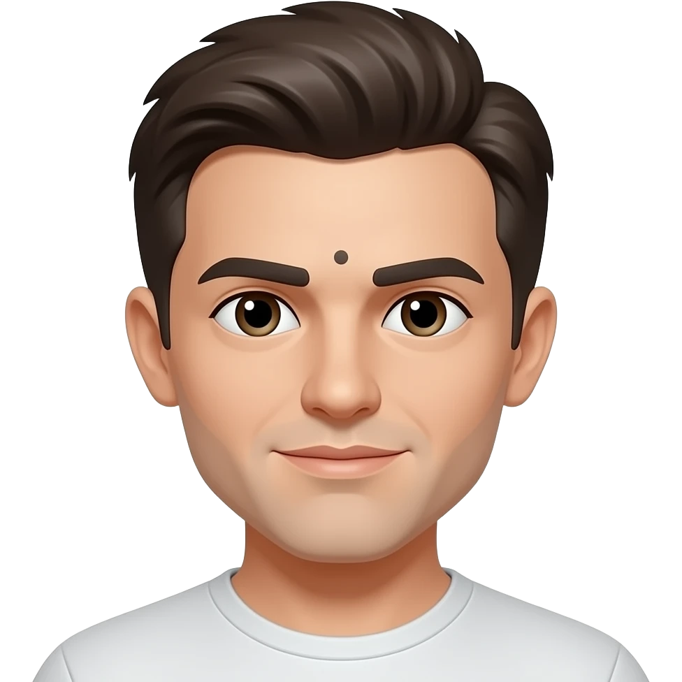 Please add black mark above nose emoji