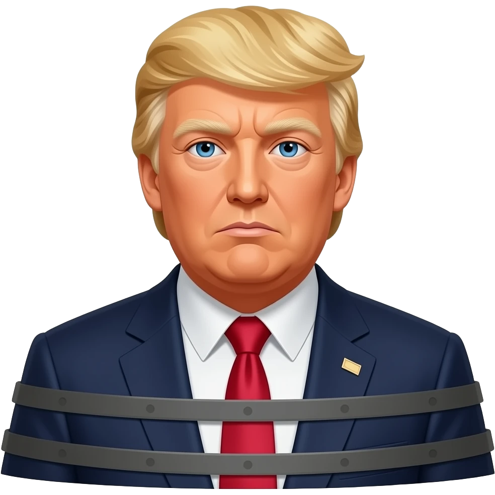 Donald trump got arrested without clothes emoji