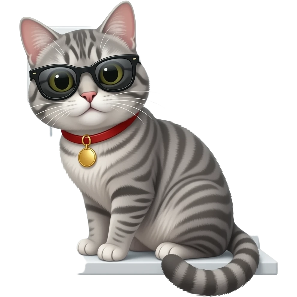 Cat wearing sunglasses emoji
