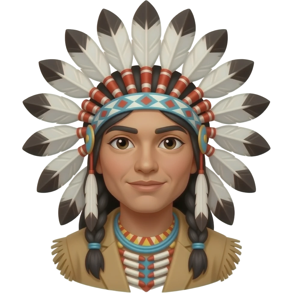 Cherokee Indian combo emoji emoji