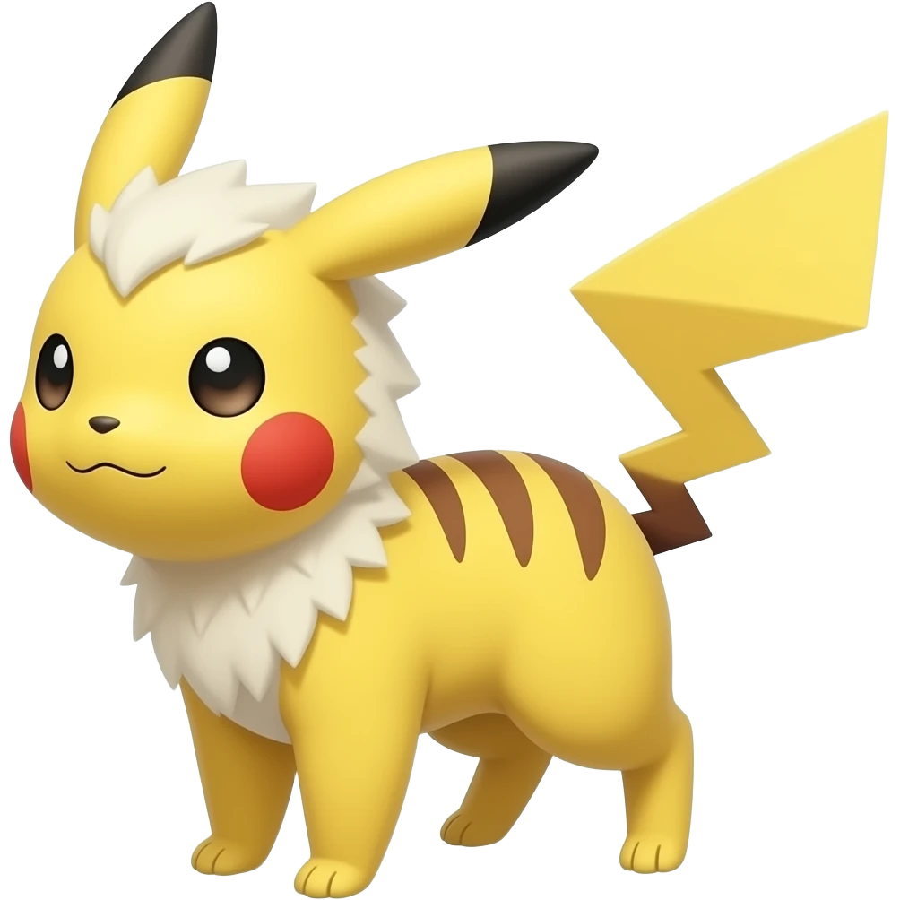 Pikachu Sylveon hybird emoji