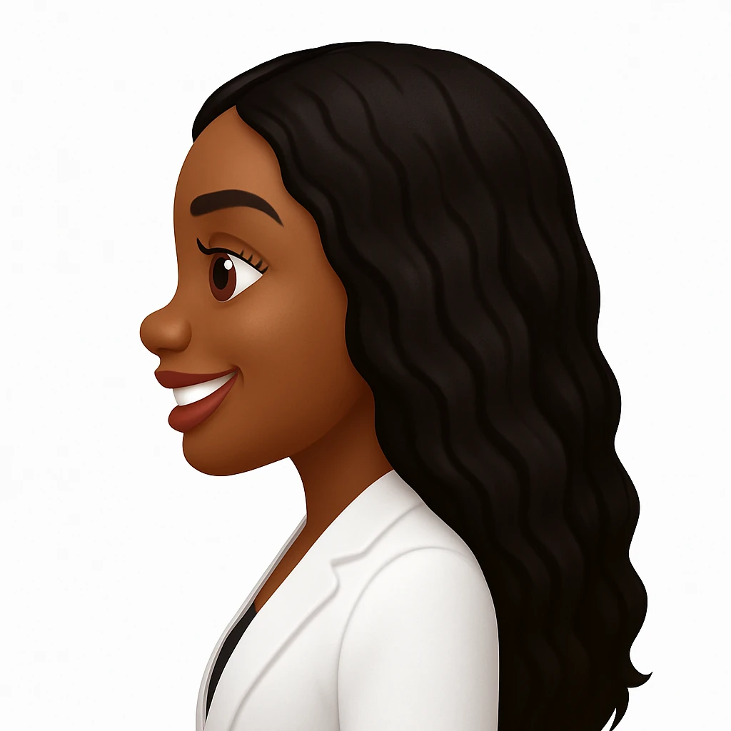 turn the second man in emoji style of the 1st image, match the facial features and match dressing style of the 2nd image, she is wearing white suit side pose emoji