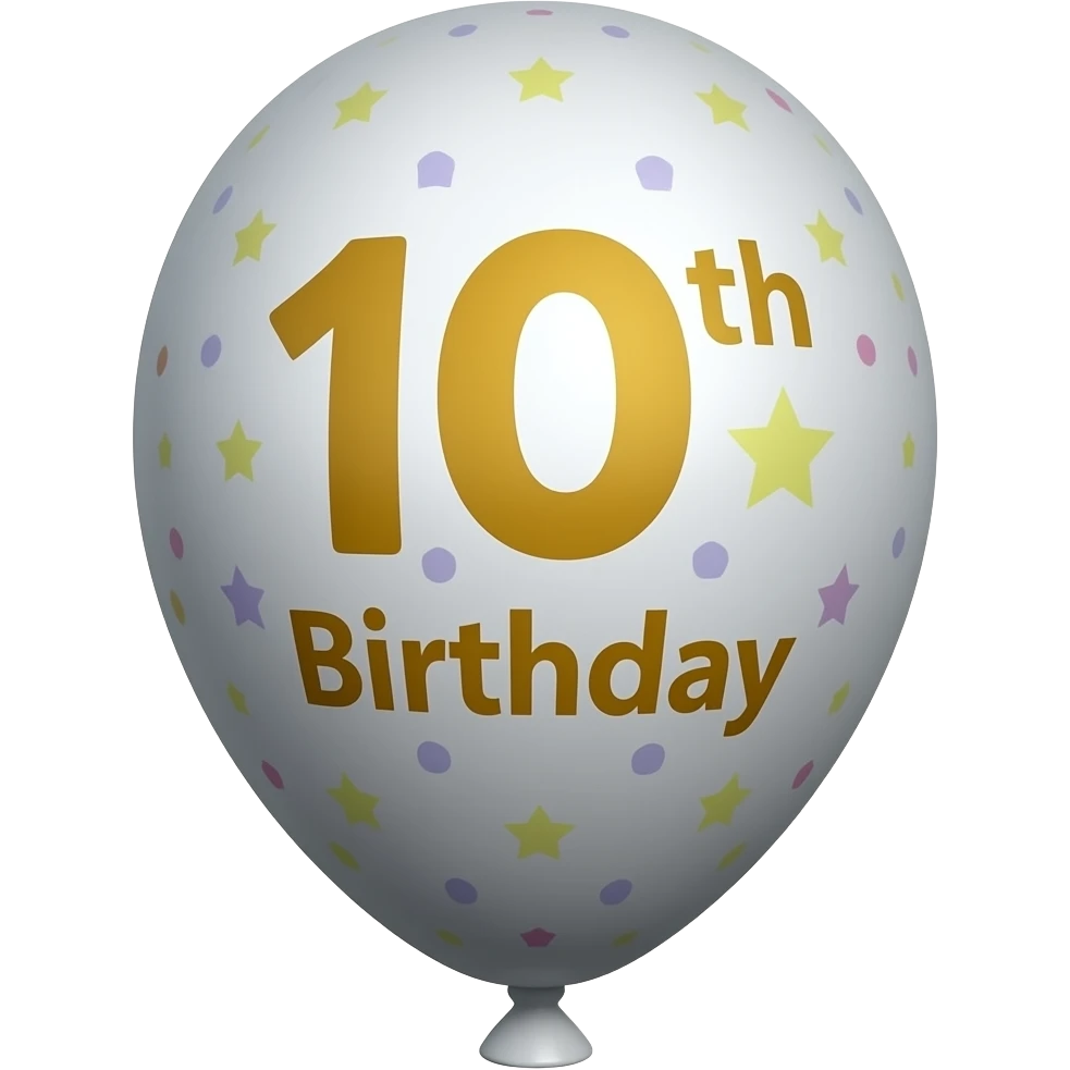 BALLOON MADISON'S 10TH BIRTHDAY emoji