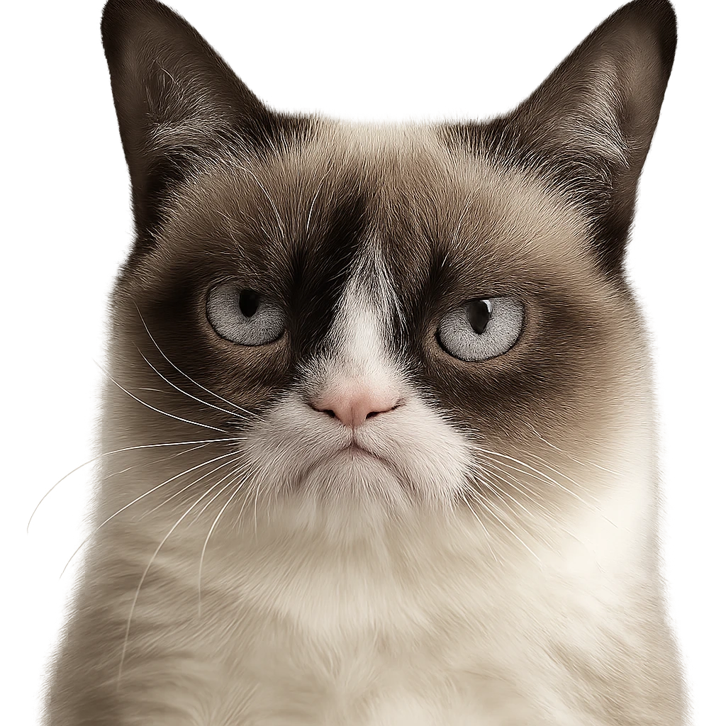 grumpy cat meme emoji