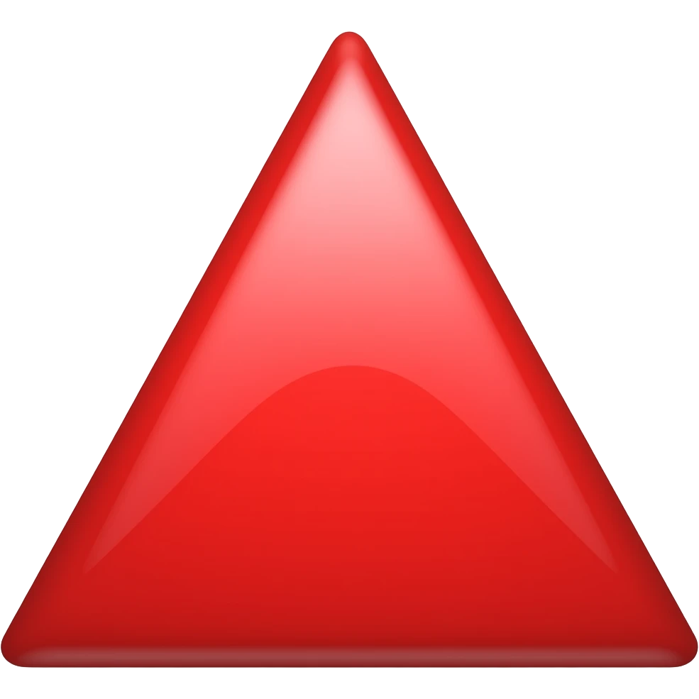 Red Triangle emoji