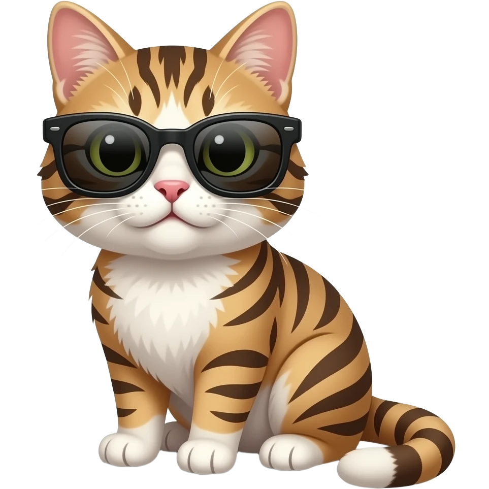 Cat wearing sunglasses emoji