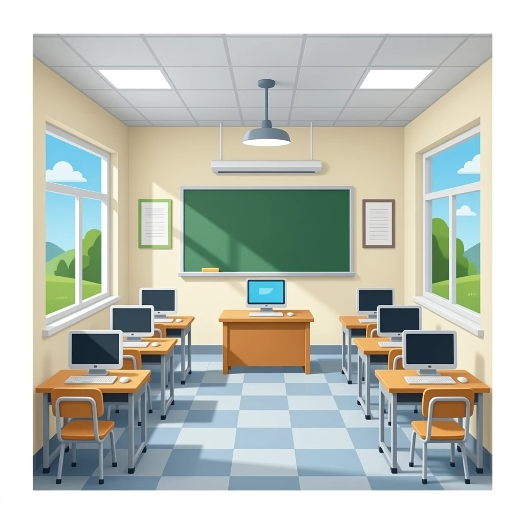 computer room in school emoji
