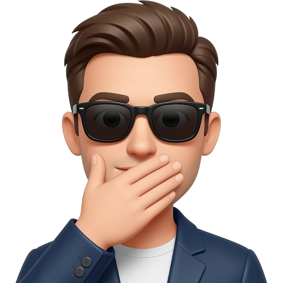 Fucion:😎 + 🫢 emoji