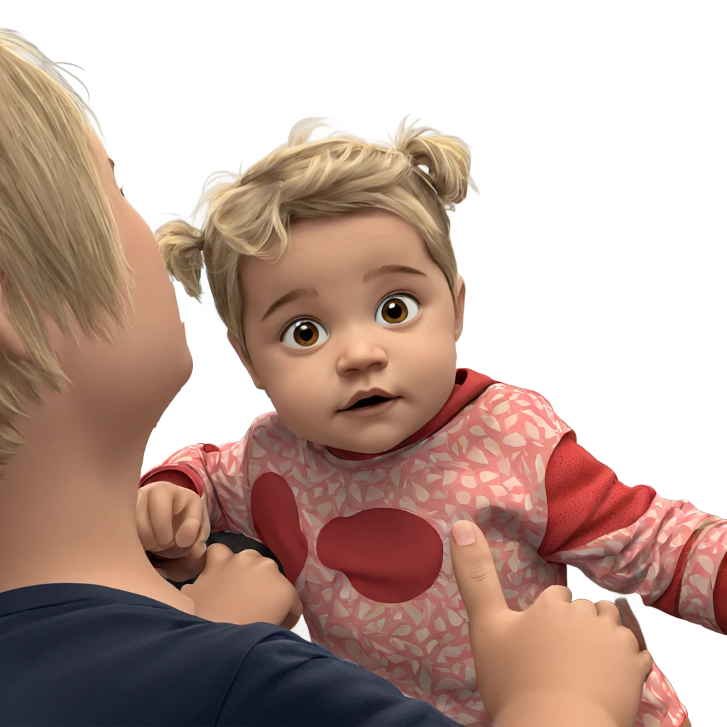 curious child gazing directly emoji