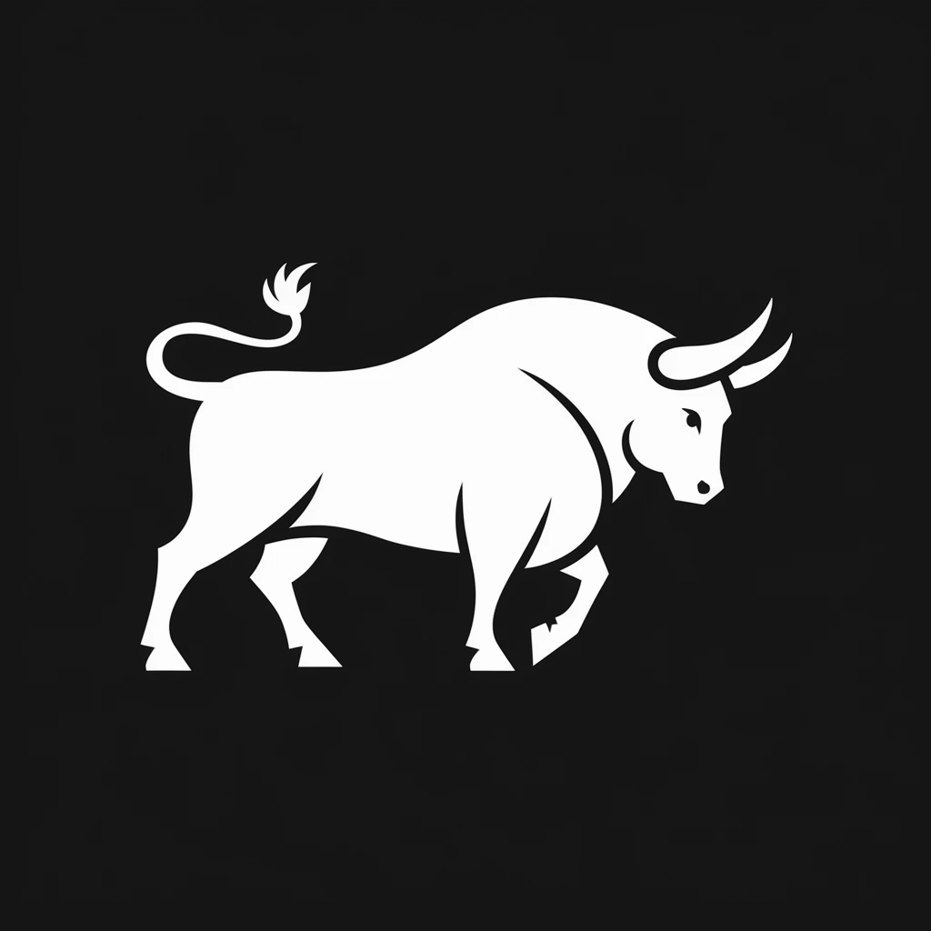 Bull icon black silhouette emoji