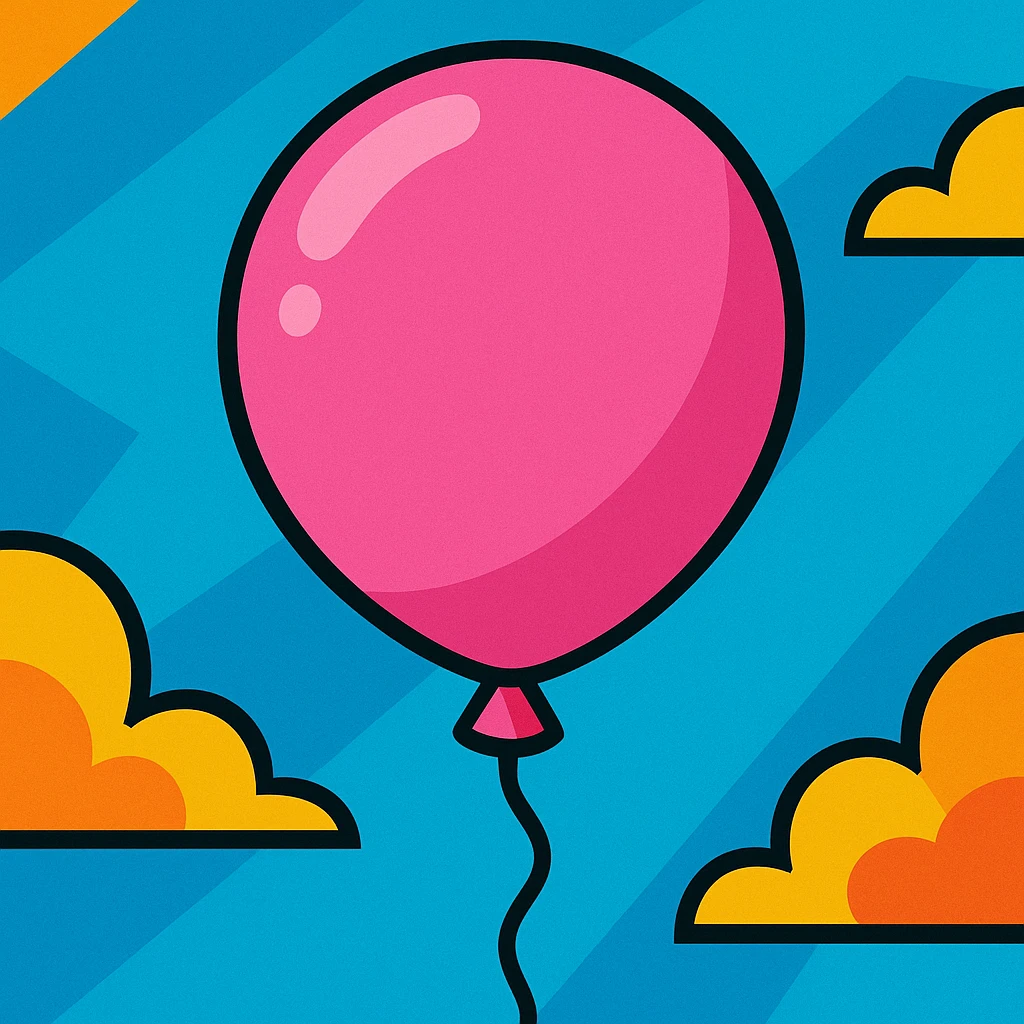 pembe balon emoji
