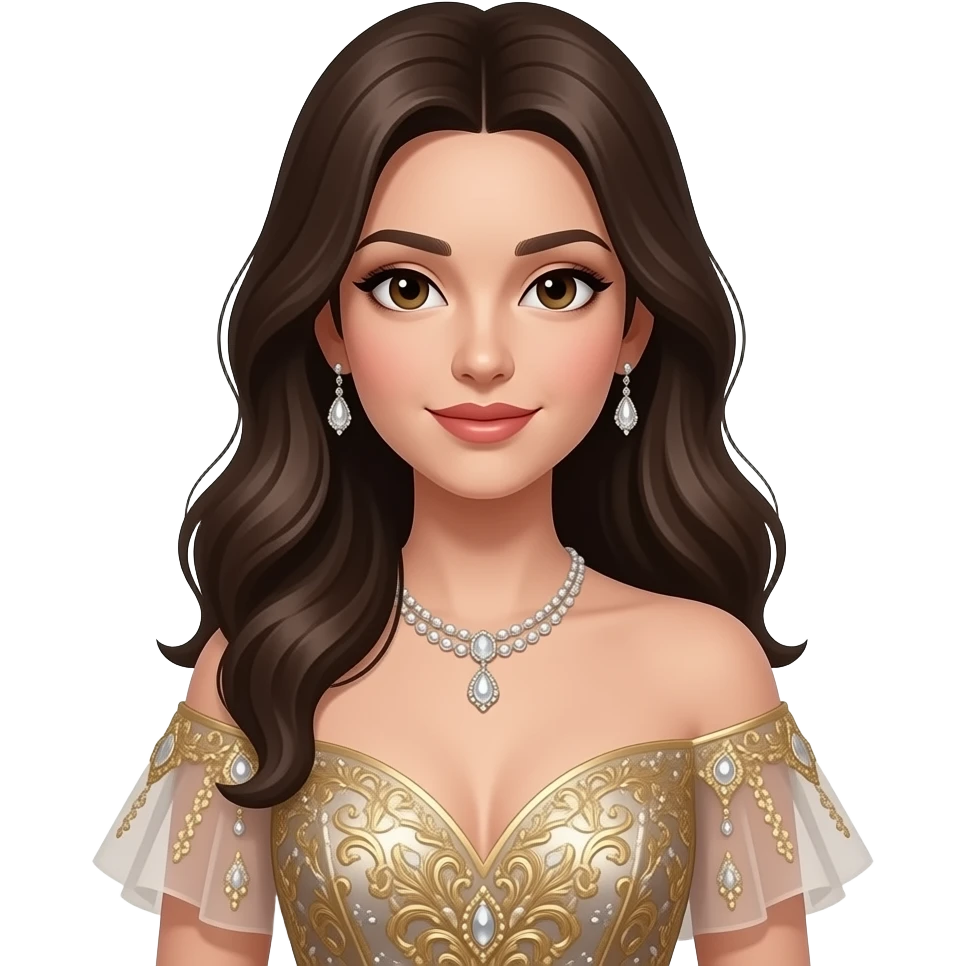 vestido mujer caro emoji